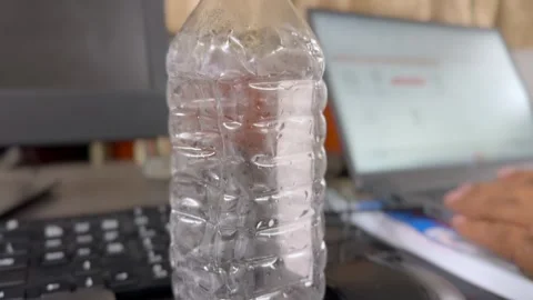 Empty office with laptop and computer Stock Footage 325712911