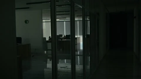 An Empty Office At The New Headquarters Stock Footage 155460834