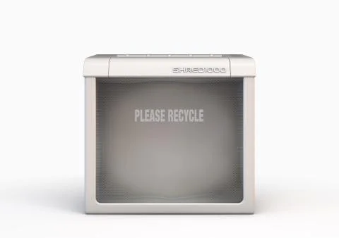 Empty Office Paper Shredder Stock Illustration
