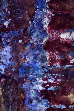 Empty old art texture of plaster brick wall. Painted bad scratched surface in Foto stock