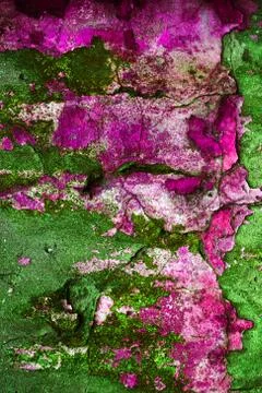 Empty old art texture of plaster brick wall. Painted bad scratched surface in Stock Photos