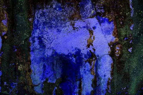 Empty old art texture of plaster brick wall. Painted bad scratched surface in Stock Photos