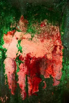 Empty old art texture of plaster brick wall. Painted bad scratched surface in Stock Photos