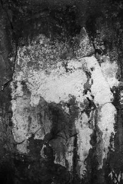 Empty old art texture of plaster brick wall. Painted bad scratched surface in Foto stock