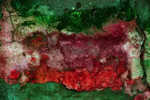 Empty old art texture of plaster brick wall. Painted bad scratched surface in Stock Photos