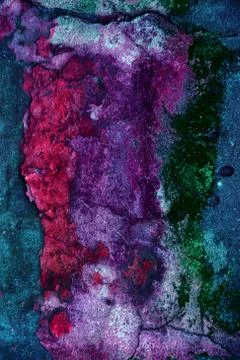 Empty old art texture of plaster brick wall. Painted bad scratched surface in Stock Photos