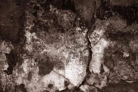 Empty old art texture of plaster brick wall. Painted bad scratched surface in Foto stock