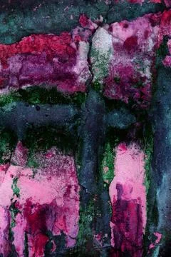 Empty old art texture of plaster brick wall. Painted bad scratched surface in Stock Photos