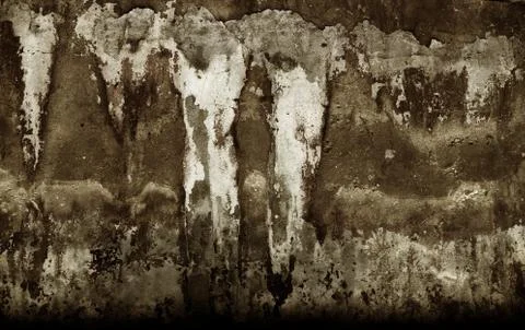Empty old art texture of plaster brick wall. Painted bad scratched surface in Foto stock