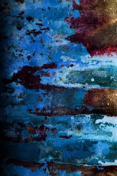 Empty old art texture of plaster brick wall. Painted bad scratched surface in Stock Photos