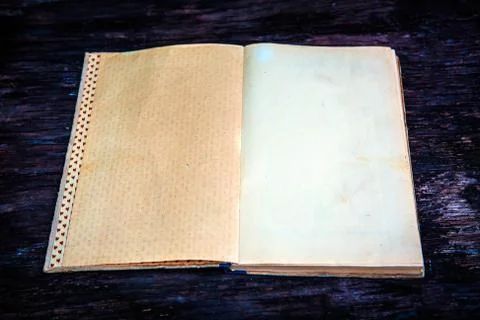 Empty Old Book Foto stock