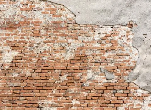 Empty Old Brick Wall Stock Photos