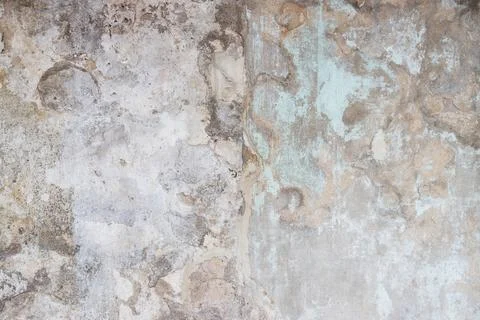 Empty Old Brick Wall Shabby Building Facade With Damaged Plaster Photos
