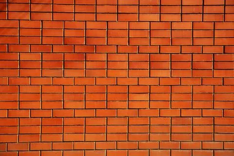 Empty Old Brick Wall Texture. Painted Distressed Wall Surface. Grungy Wide Br Stock Photos