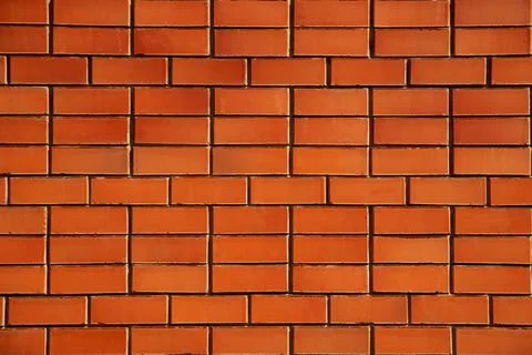Empty Old Brick Wall Texture. Painted Distressed Wall Surface. Grungy Wide Br Foto stock