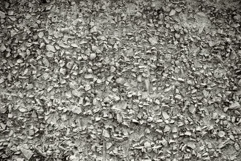 Empty Old Brick Wall Texture. Painted Distressed Wall Surface. Grungy Wide Br Stock Photos