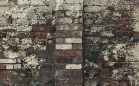 Empty Old Brick Wall Texture. Background of the old bricks wall. Stock Photos
