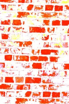 Empty Old Brick Wall Texture. Painted Distressed Wall Surface. Grungy Wide .. 写真素材