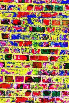 Empty Old Brick Wall Texture. Painted Distressed Wall Surface. Grungy Wide .. Stock Photos