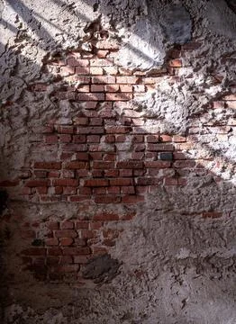 Empty old, grunge wall background Stock Photos