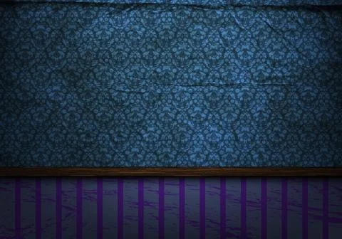 Empty old grungy room Stock Illustration