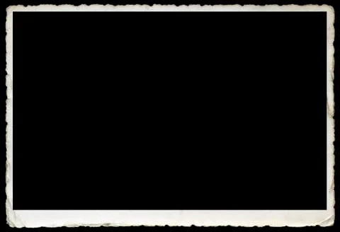Empty old postcard cutout Stock Photos