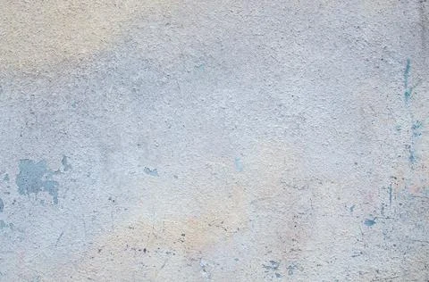 Empty old wall texture. With blue and yellow plaster. Copy space. Stock Photos