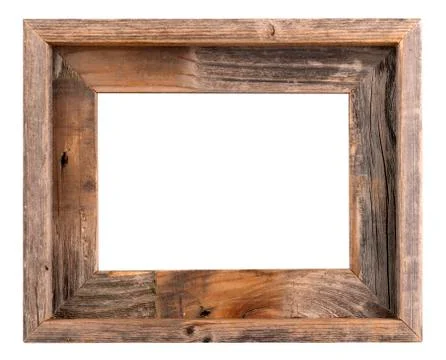 Empty old wood frame Stock Photos