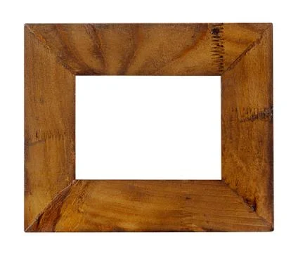 Empty old wood frame Stock Photos