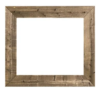 Empty old wood frame Stock Photos