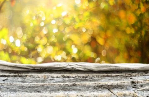 Empty old wooden table background Stock Photos