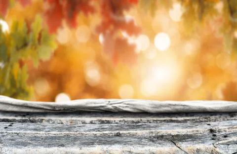 Empty old wooden table background Stock Photos