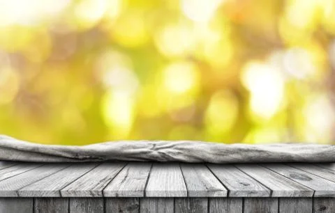 Empty old wooden table background Stock Photos