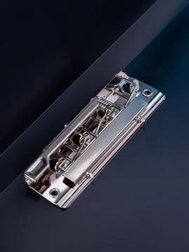 Empty open black folder for papers with a metal clip, close up Foto stock