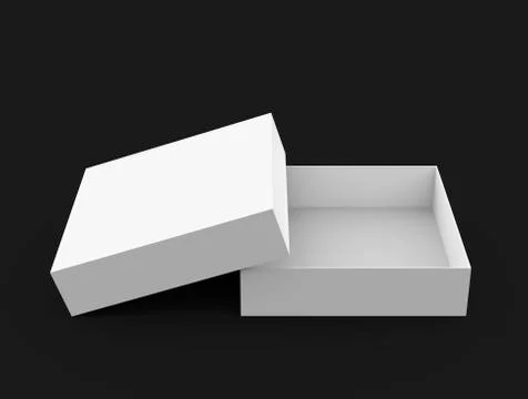 Empty open box Stock-Illustration
