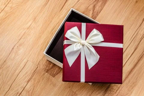 Empty open gift box Foto stock