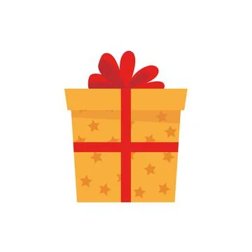 Empty Open gift box template. Xmas design Realistic decorative objects. Sale  Stock Illustration