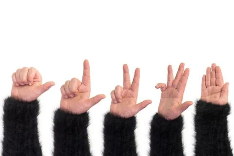 Empty open hand as Cut Stock Photos