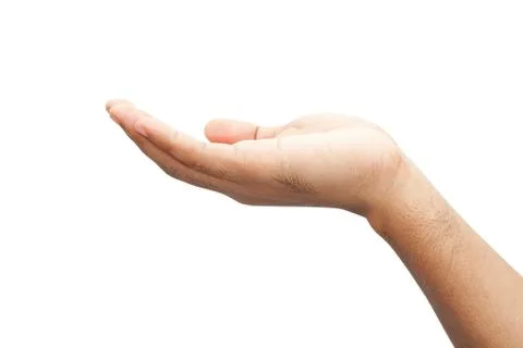 Empty open hand Stock Photos