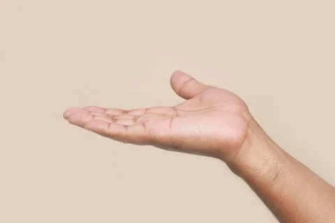 Empty open hand Foto stock