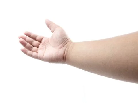 Empty open hand Stock Photos