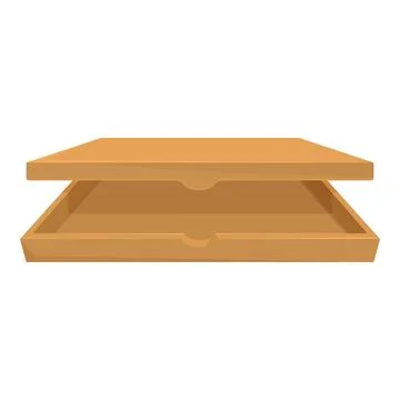 Empty open pizza box is waiting for food delivery 스톡 일러스트