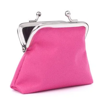 Empty open purse Stock Photos