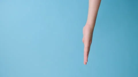 Empty open woman arm with copy space for promotion content Stock Footage 252058814