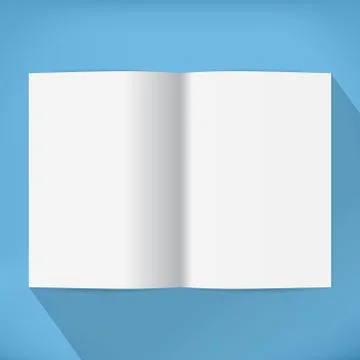 Empty opened book Stock Illustration