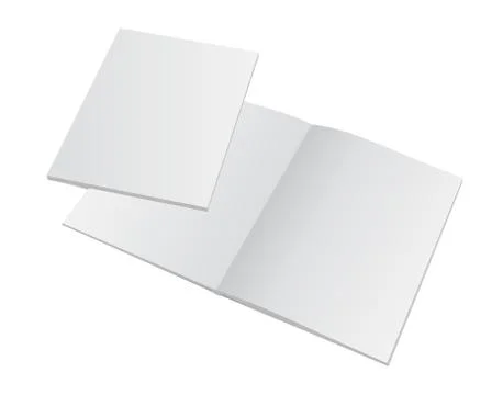 Empty opened magazine mockup 스톡 일러스트