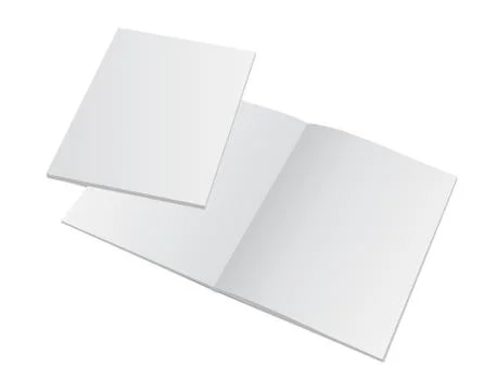 Empty opened magazine mockup Stock-Illustration