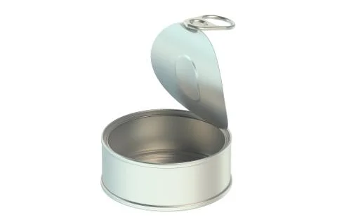 Empty opened tin can Stock Illustration