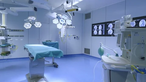 Empty operating room Stock Footage