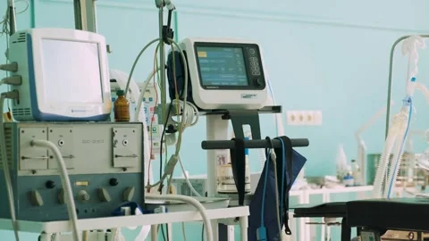 An empty operating room in a hospital Stock Footage 241433551